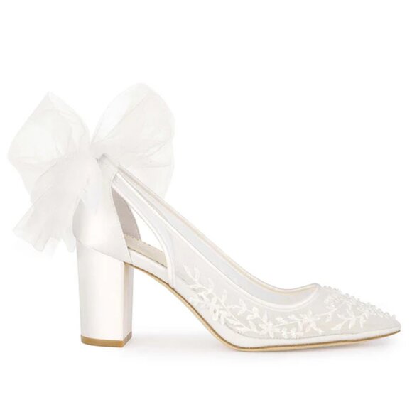 NEW!!! Bella Belle EASTON (IVORY) Wedding Bridal Shoes Heels US Size 7.5 IVORY - Picture 2 of 4